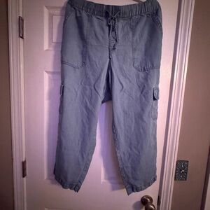 High Rise Cargo Easy Jeans - Gap WOMENS SIZE XL 16/18